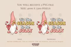 Tis the Season to be Jolly Sublimation | Retro Christmas PNG Product Image 2