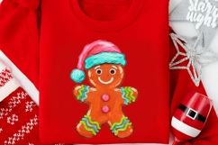 Brushstroke Gingerbread Man Sublimation Png. Product Image 8