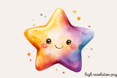 Space of Astronaut Watercolor Clipart PNG Product Image 1
