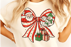 Christmas Coquette Bow PNG, Christmas Sublimation Design Product Image 2