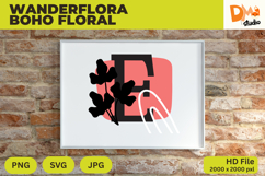 Wanderflora Boho Floral Monogram Product Image 1