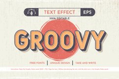 5 Groovy Editable Text Effects, Graphic Styles Product Image 5