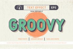 5 Groovy Editable Text Effects, Graphic Styles Product Image 6