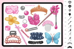 70 Procreate Accessories &amp; Jewellery Hair stamp brushes Product Image 4