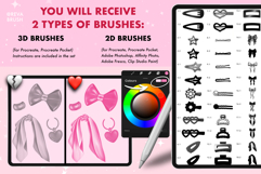 70 Procreate Accessories &amp; Jewellery Hair stamp brushes Product Image 6