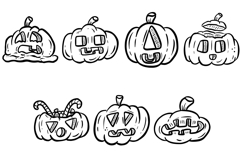 15 Halloween Pumpkin Clipart Cute Jack O’ Lantern Bundle SVG Product Image 3