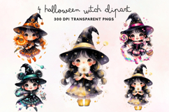 Halloween Witch Clipart PNG Product Image 1