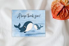 15 huge thank you card - editable canva template for your loved ones -Nautical Card Template