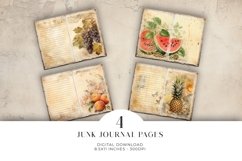 Fruit Junk Journal Digital Paper Bi-fold Product Image 1
