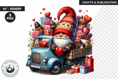 Valentines day clipart, Gnome clipart, valentines png Product Image 1