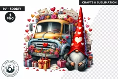 Valentines day clipart, Gnome clipart, valentines png Product Image 1