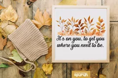 Autumn Floral Motivational Quotes Sublimation 15 Product Image 4