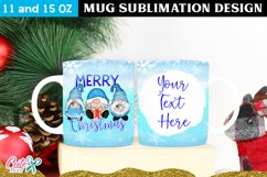 Merry christmas sublimation designs for mug Product Image 1