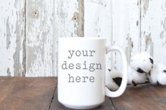 15 OZ Coffee Cup Mug Farmhouse Mockup | Add SVG Sublimation Product Image 1