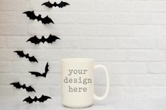15 OZ Coffee Cup Mug Halloween Mockup | Add SVG Sublimation Product Image 1