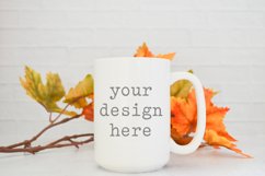 15 OZ Coffee Cup Mug Fall Mockup | Autumn SVG Sublimation Product Image 1