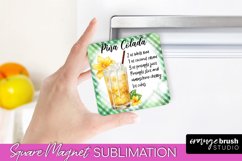 Cocktail Recipe Magnet Sublimation Bundle, Recipe Magnet PNG Product Image 7