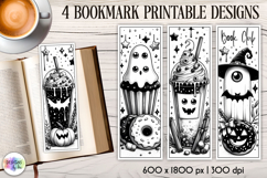 Halloween Bookmarks, Gothic Black and White Bookmarks Product Image 1