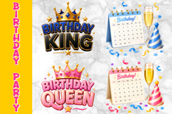 Birthday Accessories Clipart Bundle, Birthday Party Elements Product Image 12
