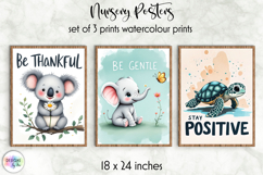 Woodland &amp; Ocean Nursery Affirmation Poster, Inspirational Product Image 1