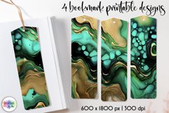 Abstract Bookmarks Design, Fluid Art Bookmark Sublimation Product Image 1