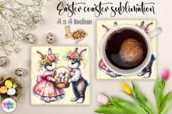 Easter Bunny Square Coaster Bundle | Vintage Easter Coaster Product Image 18