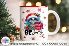 Funny Christmas Mug Designs Bundle, Funny Skeleton Santa PNG Product Image 17