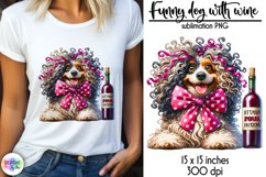 Funny Dog Sublimation Bundle, Funny Wine Quotes Bundle Product Image 2