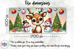 Cute Christmas Mug Wrap, Santa Claus Mug Wrap PNG, !5 oz Mug Product Image 2