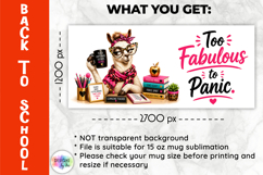 Funny Teacher Mug Wrap Sublimation, Back to School Product Image 2