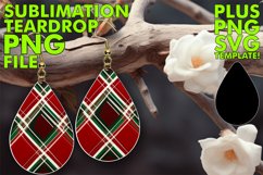 Sublimation Brilliance: Patterned Teardrop Magic Product Image 1