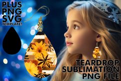 Western Watercolor Sunflower Earrings Art Product Image 1