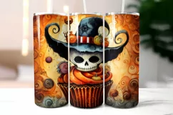 Cowboy Voodoo Doll Cupcake Tumbler Wrap | Creepy Creature Product Image 2