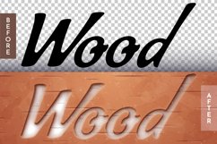 Wood Carving Editable Text Effect, Graphic Style Product Image 2