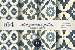 Retro Geometric Pattern | Vintage Geometric Texture Product Image 1