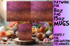 Sparkling Leopard Floral Mug Design Product Image 1