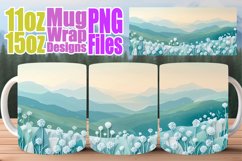 Spring Scenic Mug Wrap - 11oz &amp; 15oz Sublimation Product Image 1