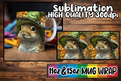 Autumnal 3D Halloween Mug Sublimation Wraps Product Image 1