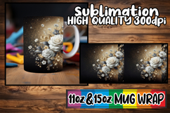 Blissful mornings 11oz 15oz sublimation wrap, Leopard Prints Product Image 1