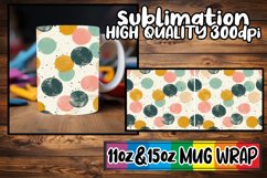 Abstract Springtime Floral Symphony Mug Wrap 11oz 15oz Product Image 1