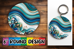 Timeless Keychain Circle Design, Pattern Product Image 1