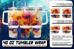 Blossoming Beauty 40oz Tumbler Sublimation Product Image 1