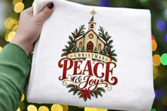 Christmas Peace & Joy PNG, Christian Christmas Church Product Image 4