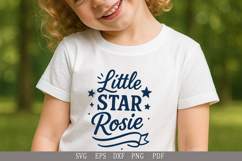 Little Star Rosie - SVG Personalized Name Design for Gifts Product Image 1