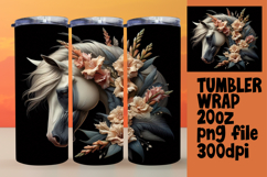 SLEEK 20oz Tumbler Design , Horse Product Image 1