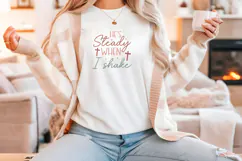 Christian Quote SVG - Faith Saying | He's Steady Product Image 4