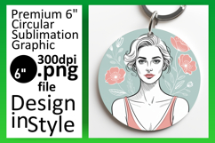 Creative Round Design for Car Coasters , Beauty Woman Product Image 1