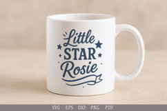 Little Star Rosie - SVG Personalized Name Design for Gifts Product Image 2