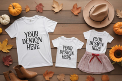Christmas Family Matching Group T-Shirt Mockups | Holiday Fl Product Image 1