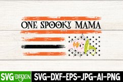 One Spooky Mama SVG Cut File , Spooky SVG Quotes Product Image 1
